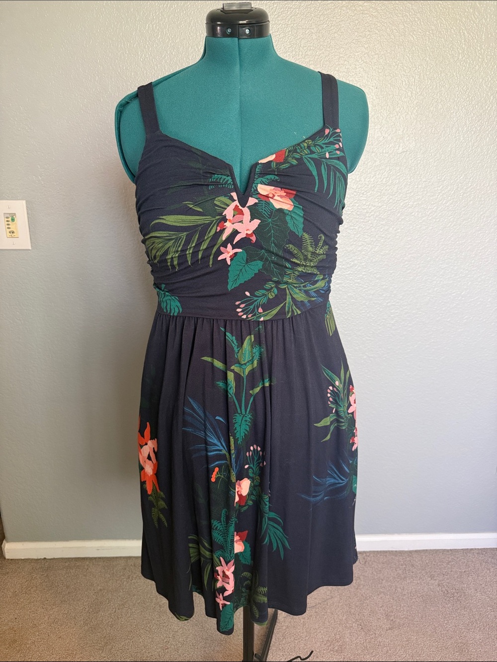 Soma Tropical Print Bra Dress